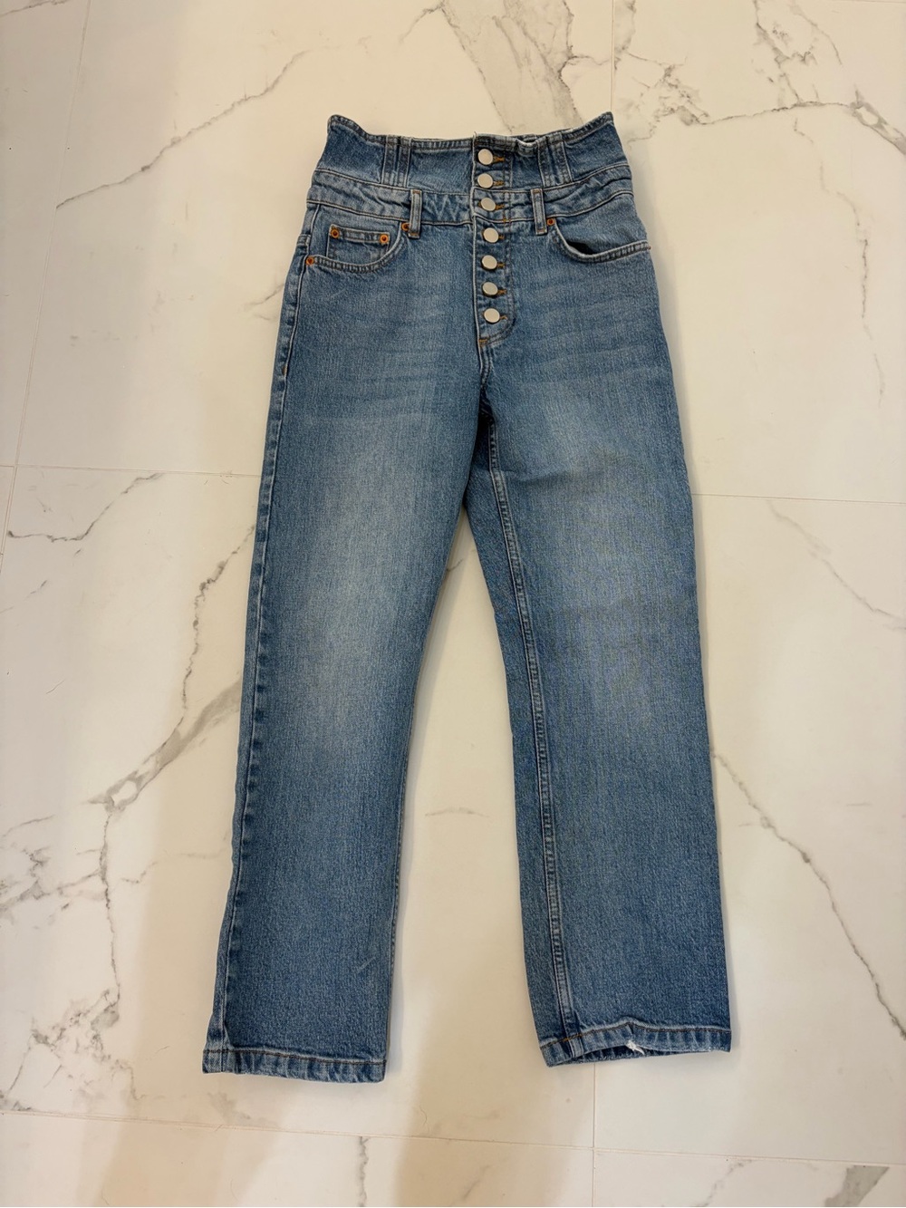 Marissa Webb Corset High-Rise Button-Fly jeans Size 25